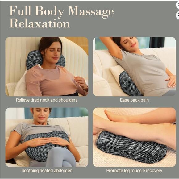 CuPiLo Back Massager for Pain Relief, Cordless 120min Neck and Back Massager - Picture 5 of 5